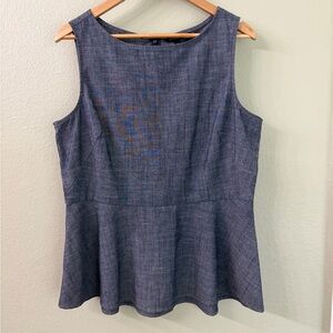 Banana Republic Blue Sleeveless Top